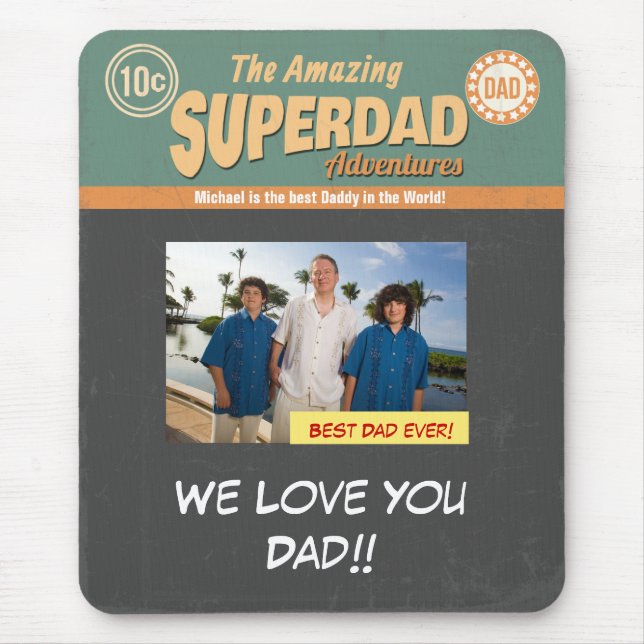 Rétro cadeau de tapis de souris de style de bande (Devant)