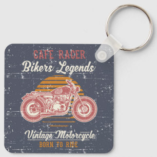 Retro Cafe Racer Keychain