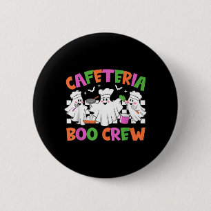 Retro Cafeteria Boo Crew Cafeteria Worker 2 Inch Round Button