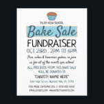Retro Cake Design, Charity Bake Sale Event Advert Flyer<br><div class="desc">Retro Cake Design,  Charity Bake Sale Event Advertising Flyer by The Business Card Store.</div>