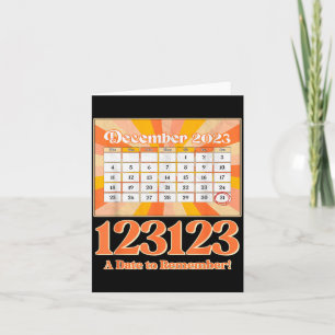Retro Calendar_ Remember New Year's Eve 2023-24 Card