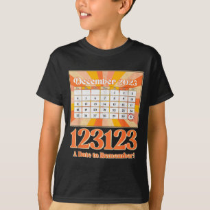 Retro Calendar_ Remember New Year's Eve 2023-24  T-Shirt