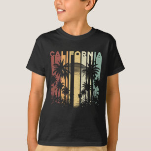 Retro Cali Summer Vacation Surfing Palm Trees Cali T-Shirt