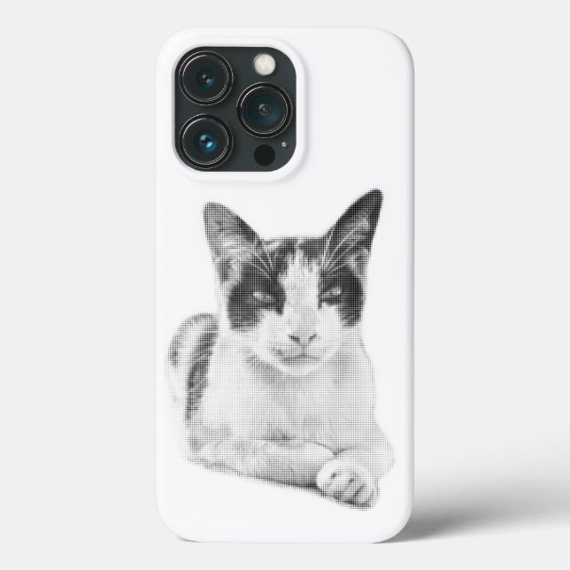 Retro Calico Halftone Case-Mate iPhone Case (Back)