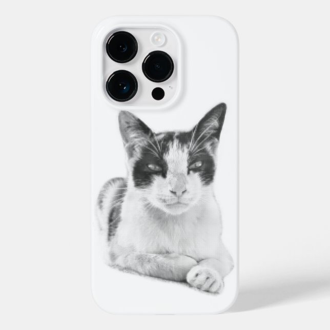 Retro Calico Halftone Case-Mate iPhone Case (Back)