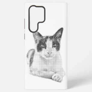 Retro Calico Halftone Samsung Galaxy Case