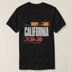Retro California West Coast Los Angeles Palm Trees T-Shirt