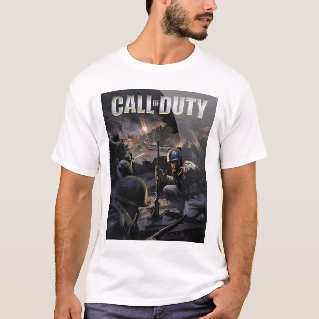 Retro Call of Duty 1 cover art  T-Shirt (Front)