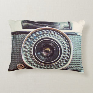 Retro camera decorative pillow