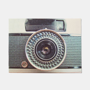 Retro camera doormat