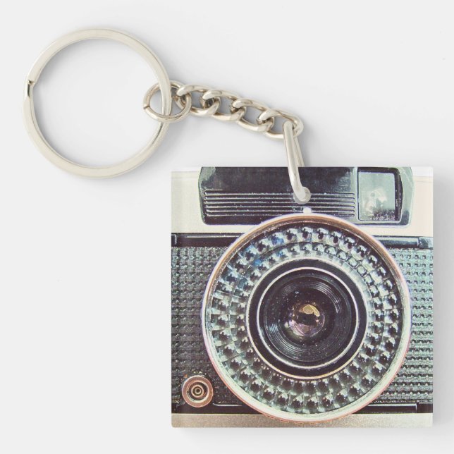 Retro camera  keychain (Front)