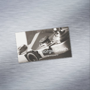 Retro camera 	Magnetic business card