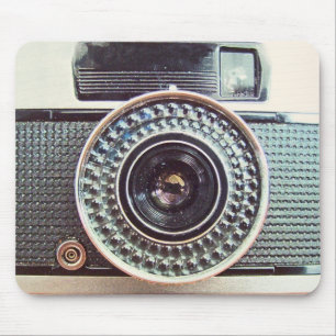 Retro camera mouse pad