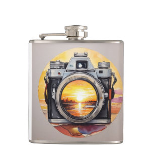 Retro Camera on Your Pocket #3 Hip Flask