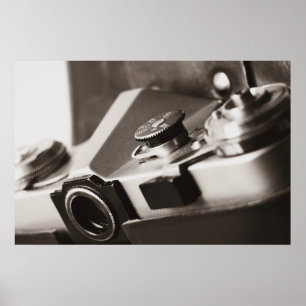 Retro camera poster