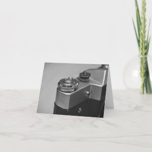 Retro camera thank you card