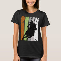 Retro Camo Cowgirl Queen Rodeo Women Barrel Racer 
