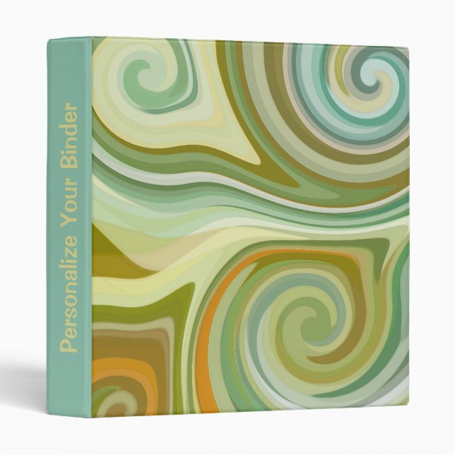 Retro Camo Customizable Avery Binders (Front/Spine)