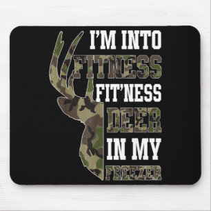 Retro Camo Deer Hunting Funny Wildlife Hunter Men Mouse Pad
