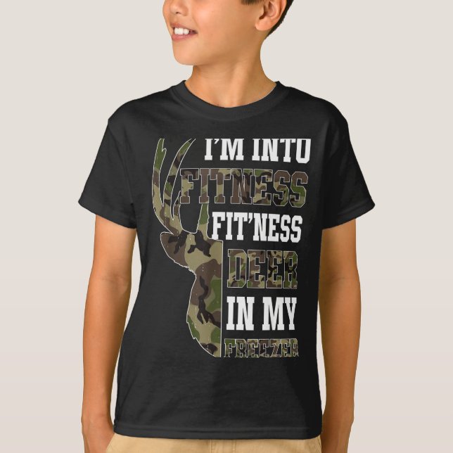 Retro Camo Deer Hunting Funny Wildlife Hunter Men  T-Shirt (Front)