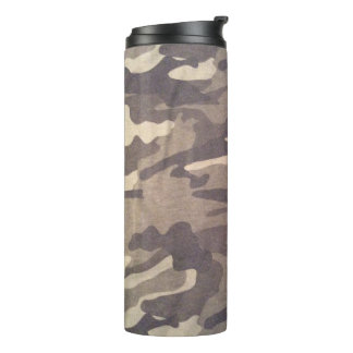 Retro camo design, chili with handle  practical A+ Thermal Tumbler