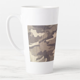 Retro camo design, still popular design, duo colou latte mug