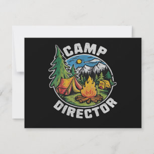 Retro Camp Director Camping Summer Camp Funny Camp