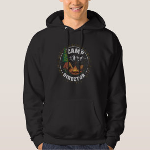 Retro Camp Director Camping Summer Camp Funny Camp Hoodie