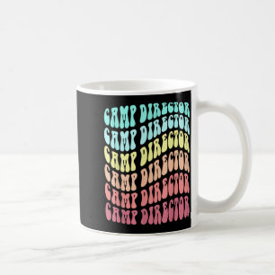 Retro camp director family campground summer coffee mug