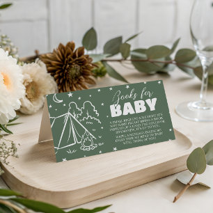 Retro Camp Insert Books for Baby Card