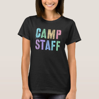 Retro CAMP STAFF Summer Campground Crew Counselor  T-Shirt