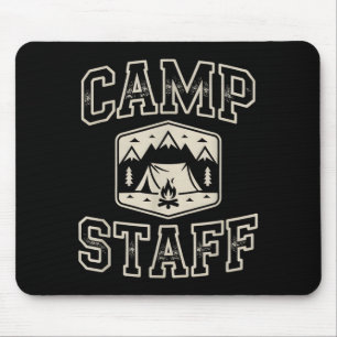 Retro Camp Staff Summer Camping Host Outdoor Staff Mouse Pad