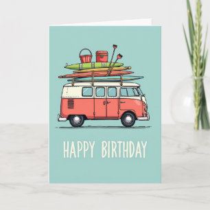 Retro Camper Birthday Card