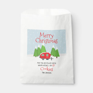 Retro Camper Christmas Favour Bag
