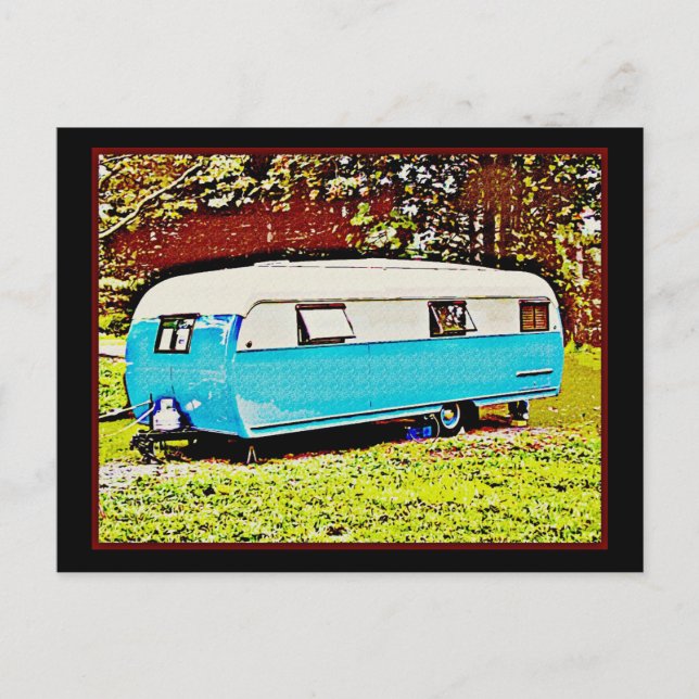 Retro camper postcard (Front)