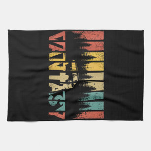 Retro Camper Van Life - Vintage Vanlife Kitchen Towel