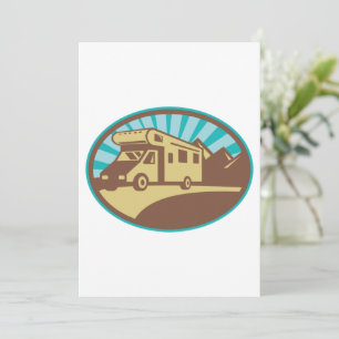 Retro Campervan Invitation