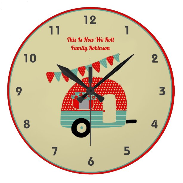 Trailer Wall Clocks Zazzle.ca