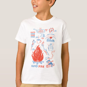 Retro Campfire Adventure – Funny Camping Activitie T-Shirt