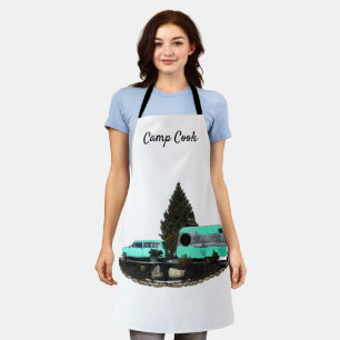Retro Camping Car Trailer Apron