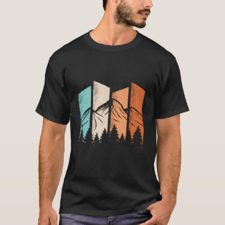 Retro Camping Hiking Nature Outdoor Wildlife Lands T-Shirt