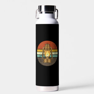 Retro Camping Lantern Water Bottle