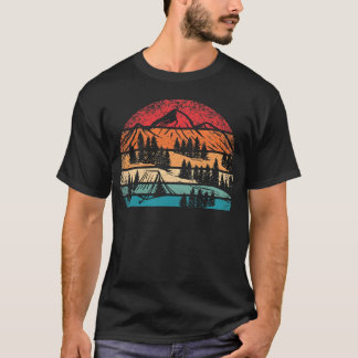 Retro Camping Wildlife Outr Mountain Hiking friend T-Shirt