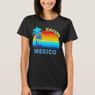 Retro Cancun Mexico Beach Summer Tropical Souvenir T-Shirt