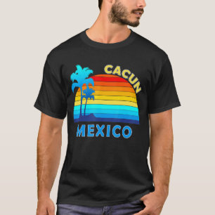 Retro Cancun Mexico Beach Summer Tropical Souvenir T-Shirt
