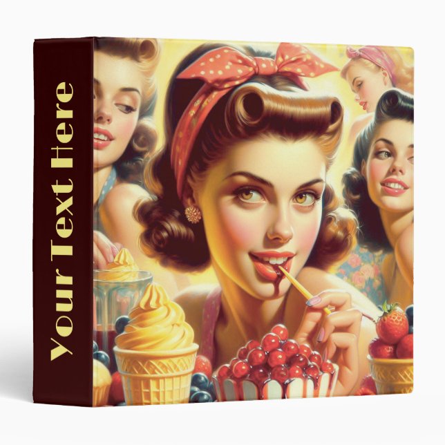 Retro Candy Girls Binder (Front/Spine)