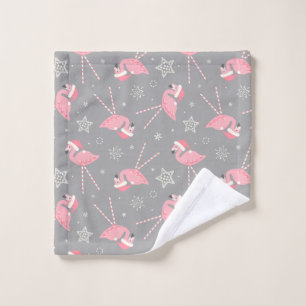 Retro Candy Pink Flamingos ©studioxtine Bath Towel Set