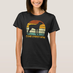 Retro Cane Corso Mom Doxie Dog Owner Mother Pet M T-Shirt