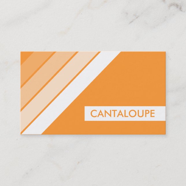 retro CANTALOUPE Business Card (Front)