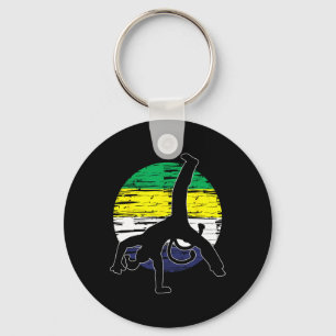 Retro Capoeira - Martial Arts Lover Kickboxing Dan Keychain
